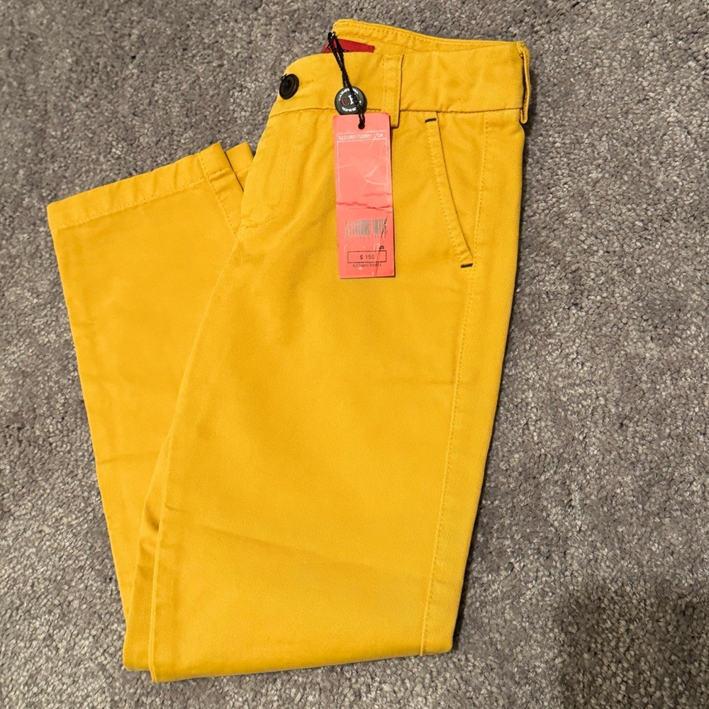 Yellow boys Pants
